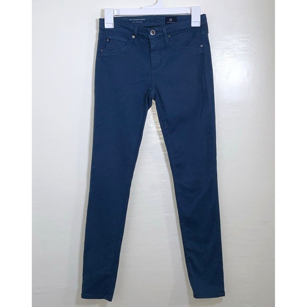 AG Adriano Goldschmied Women’s Pants The Legging Super Skinny Ankle Blue Sz 24R